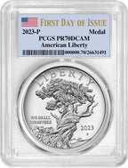 2023-P American Liberty Series 1 oz Silver Medal FDI PCGS PR70