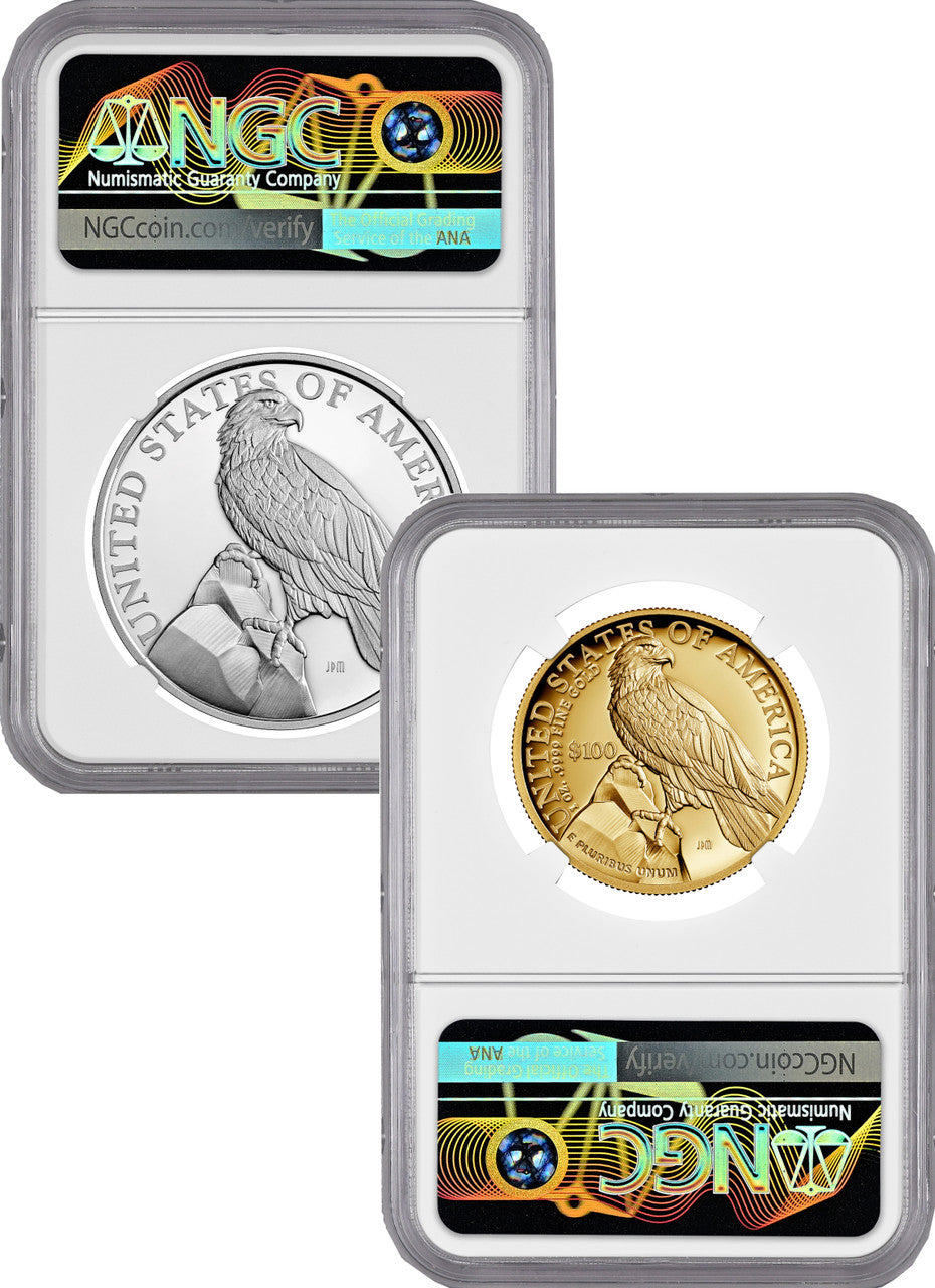 2023 American Liberty Series High Relief Two Coin Set NGC PF70 Harrigal Signed
