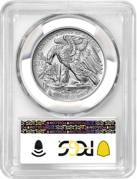 2023-W Palladium Burnished Eagle Flag FDI PCGS SP70