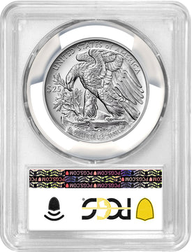 2023-W Palladium Burnished Eagle Flag Advanced Release PCGS SP70