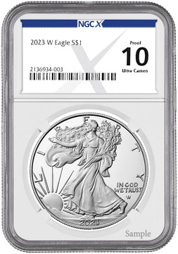 2023-W Proof American Silver Eagle NGCX PF10 Ultra Cameo