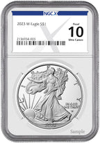 2023-W Proof American Silver Eagle NGCX PF10 Ultra Cameo