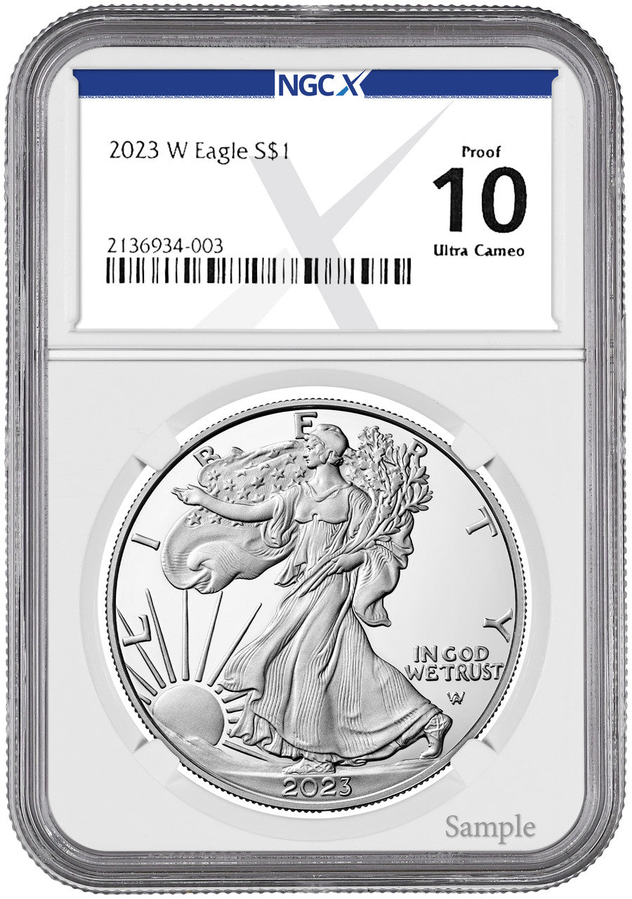 2023-W Proof American Silver Eagle NGCX PF10 Ultra Cameo