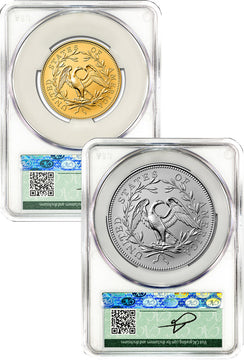 2024-W 230th Anniversary Flowing Hair 2-Coin Set Advanced Delivery CAC PR70 Founders Label