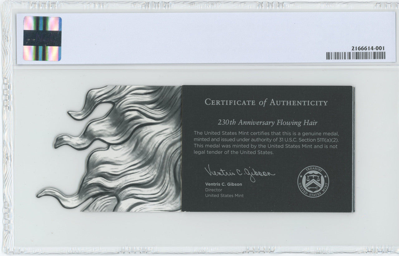2024 230th Anniversary Flowing Hair Silver Medal 150 of 230 Privy NGC MS70 AR Harrigal