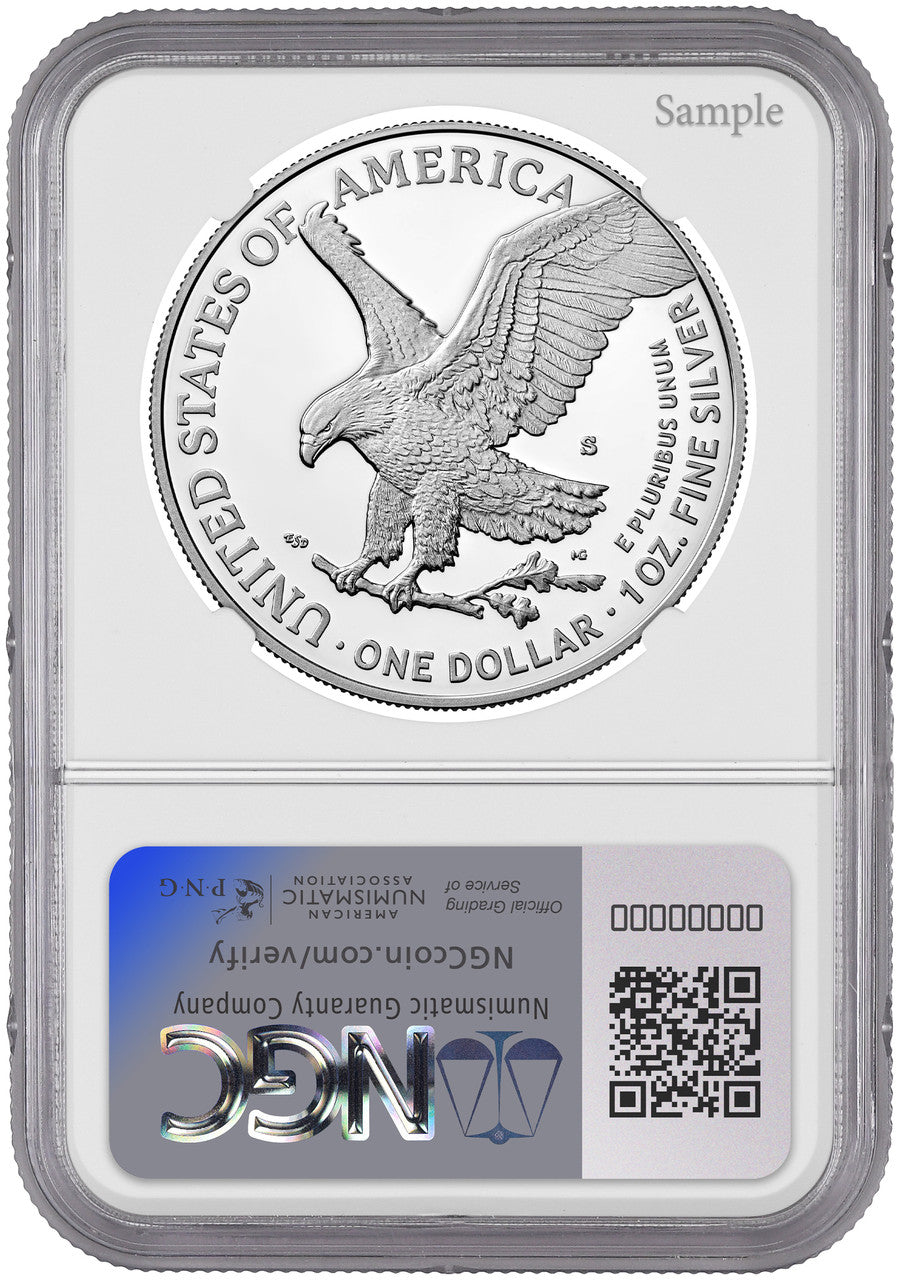 2024-S Proof Silver Eagle First Day of Issue NGC PF70 Harrigal Signed