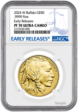 2024-W $50 One Ounce Gold Buffalo Early Releases NGC PF70 UCAM