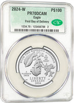2024-W $100 One-Ounce Platinum Eagle Right to Assemble FDD CACG PR70