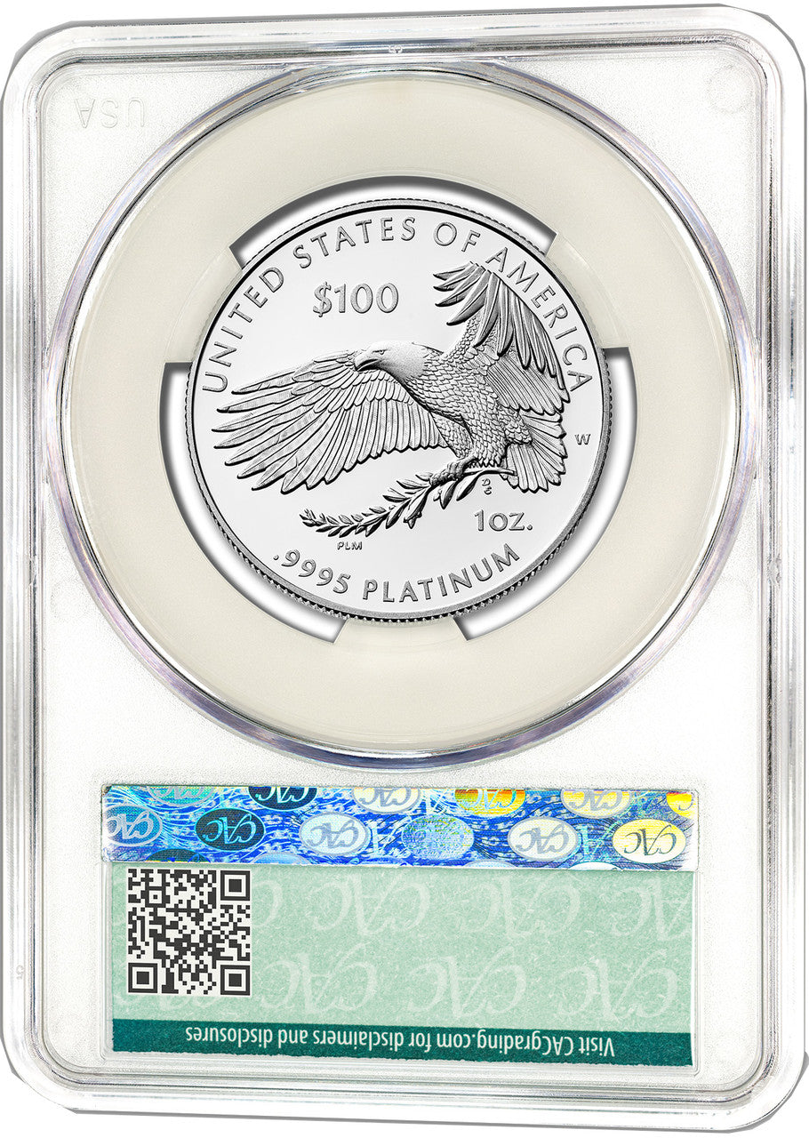 2024-W $100 One-Ounce Platinum Eagle Right to Assemble FDD CACG PR70
