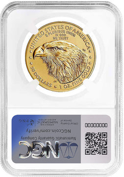 2024 $50 Gold Eagle First Day of Issue NGC MS70 Trump Label