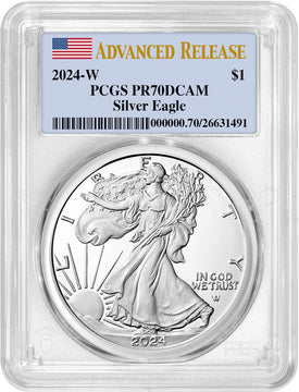 2024-W Silver Eagle Advanced Release PCGS PR70 Deep Cameo
