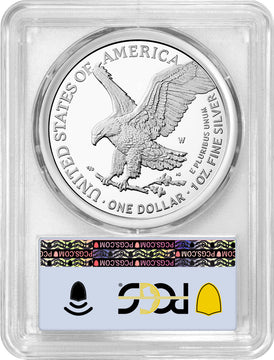 2024-W Proof Silver Eagle First Day of Issue PCGS PR70 Deep Cameo