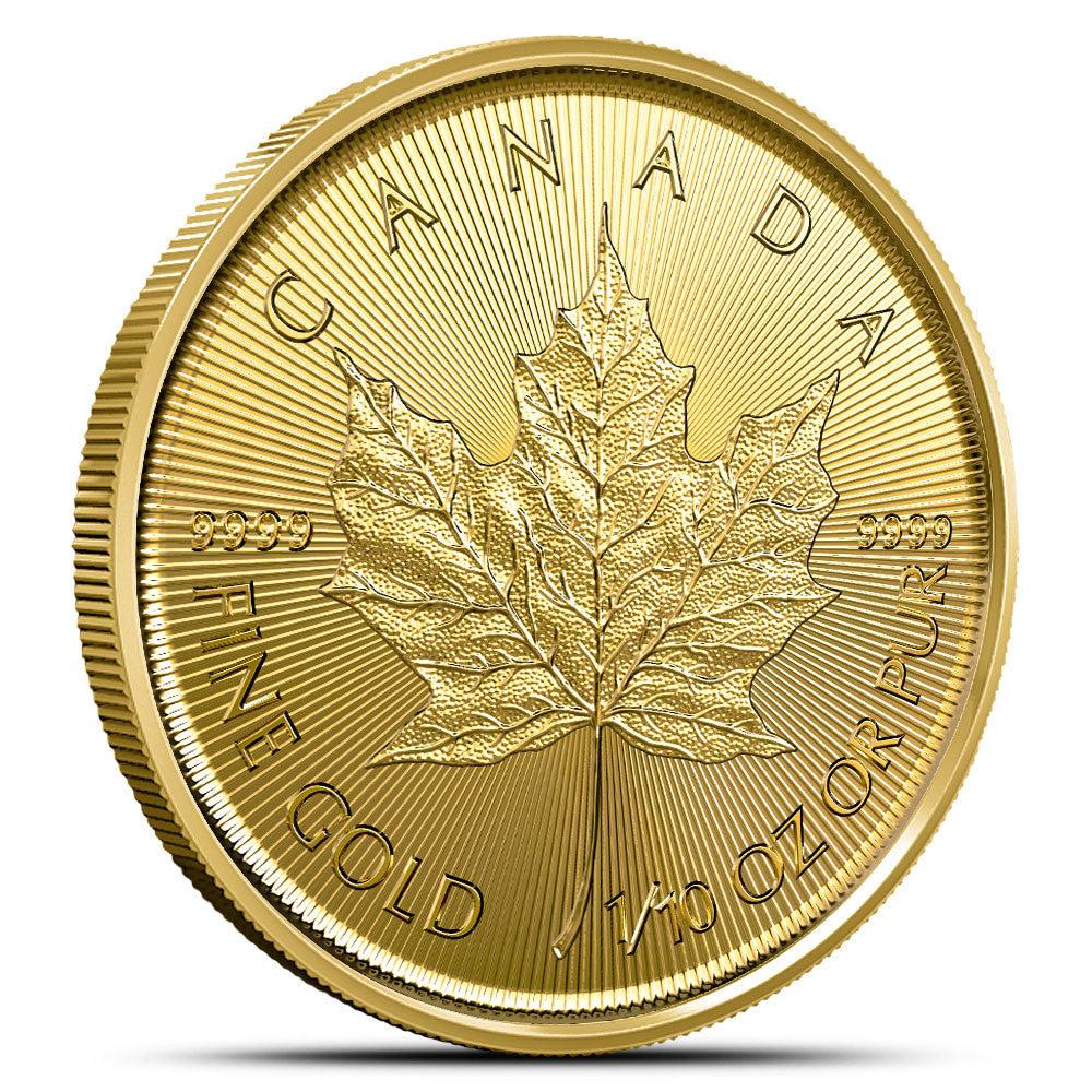 2024 1/10 oz Canadian Gold Maple Leaf Coin BU