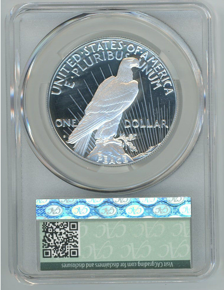 2024 Peace Silver Dollar Advanced Delivery CAC PR70DCAM