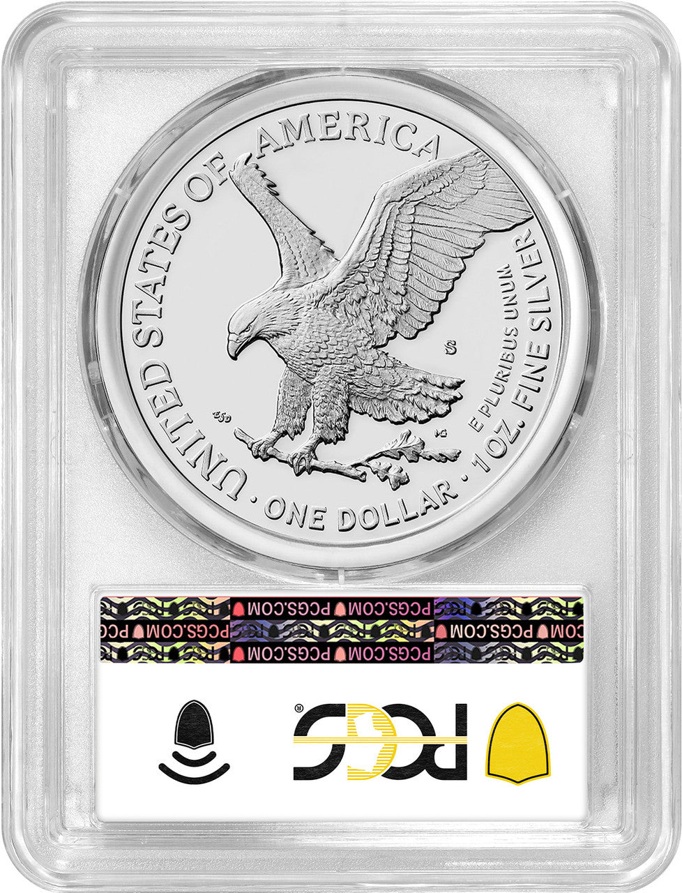 2024-S Proof Silver Eagle First Day of Issue Flag PCGS PR70