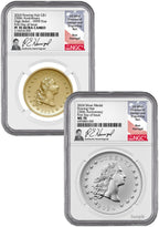 2024 230th Anniversary Flowing Hair 2-Coin Set FDI NGC PF70UCAM Harrigal