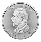 2024 1 oz Canadian Silver Maple Leaf Coin King Charles III BU