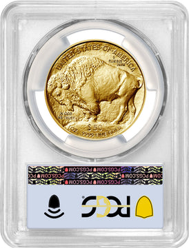 2024 $50 One Ounce Gold Buffalo First Strike PCGS MS70 Flag Label