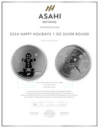 2024 1 oz Asahi Mint Holiday Silver Round