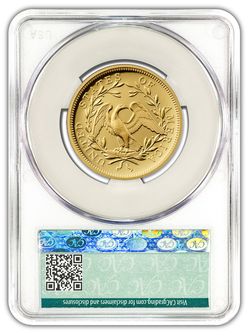 2024-W 230th Anniversary Flowing Hair Gold Dollar AD CAC PR70