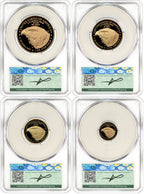 2025-W Proof Gold Eagle 4-Coin Set AD CAC PR70DCAM Founders