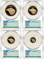 2025-W Proof Gold Eagle 4-Coin Set AD CAC PR70DCAM
