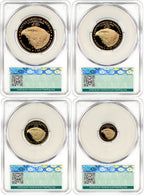 2025-W Proof Gold Eagle 4-Coin Set FDD CAC PR70 Deep Cameo