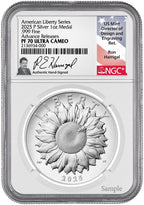 2025-P American Liberty Series Silver Medal AR NGC PF70 Harrigal
