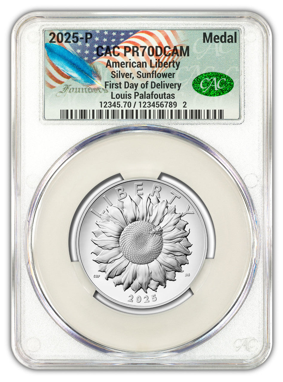 2025-P American Liberty Series Silver Medal FDD CACG PR70 Founders
