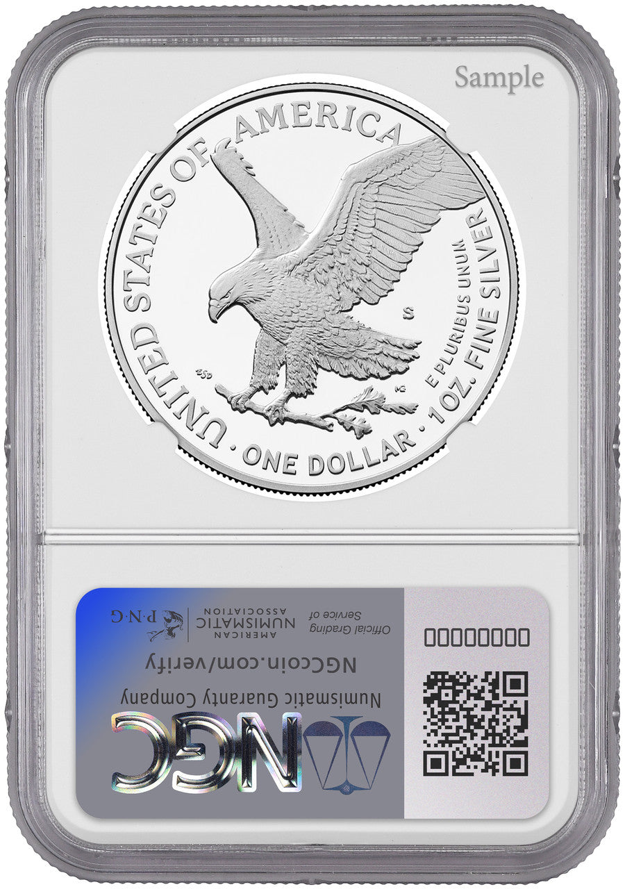 2025-S Silver Eagle 250th Anniversary U.S. Navy Privy AR NGC PF70