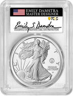 2025-S Silver Eagle 250th Anniversary U.S. Navy Privy AR PCGS PR70 Damstra