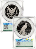 2025-S Morgan and Peace Silver Dollar 2pc Set FDD CAC PR70