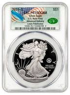 2025-S Silver Eagle 250th Anniversary U.S. Navy Privy AD CAC PR70 Founders