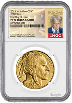 2025-W 1 oz Proof Gold Buffalo FDI NGC PF70 "We The People" Label