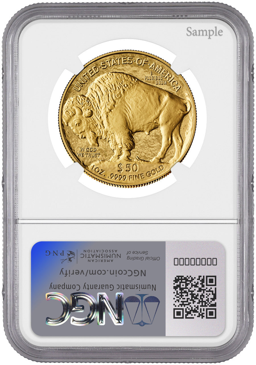 2025-W $50 Proof Gold Buffalo FDI NGC PF70 Trump Label