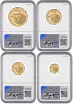 2025-W Proof Gold Eagle 4-Coin Set FDI NGC PF70UCAM Harrigal
