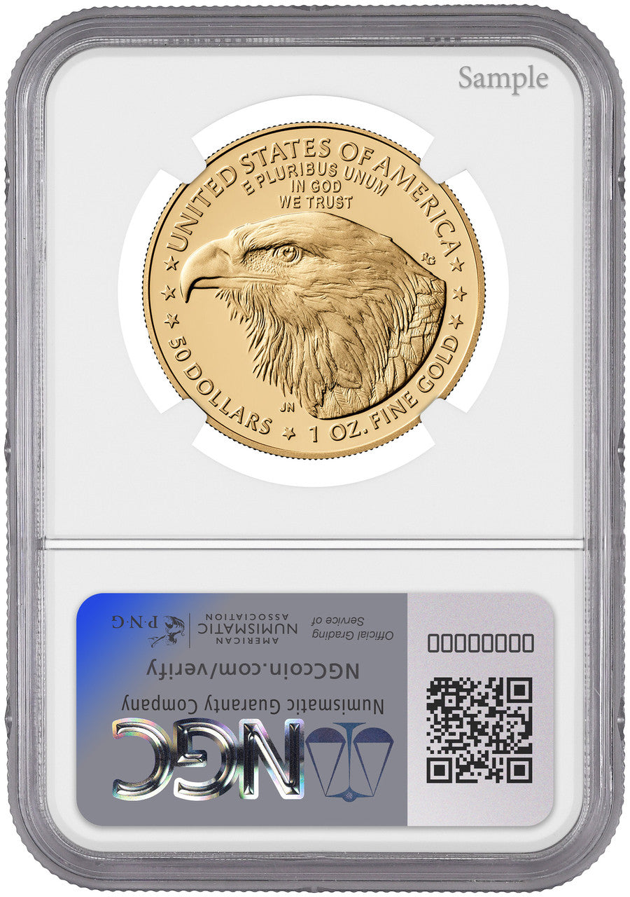 2025-W 1 oz  Gold Eagle FDI NGC PF70 Ultra Cameo