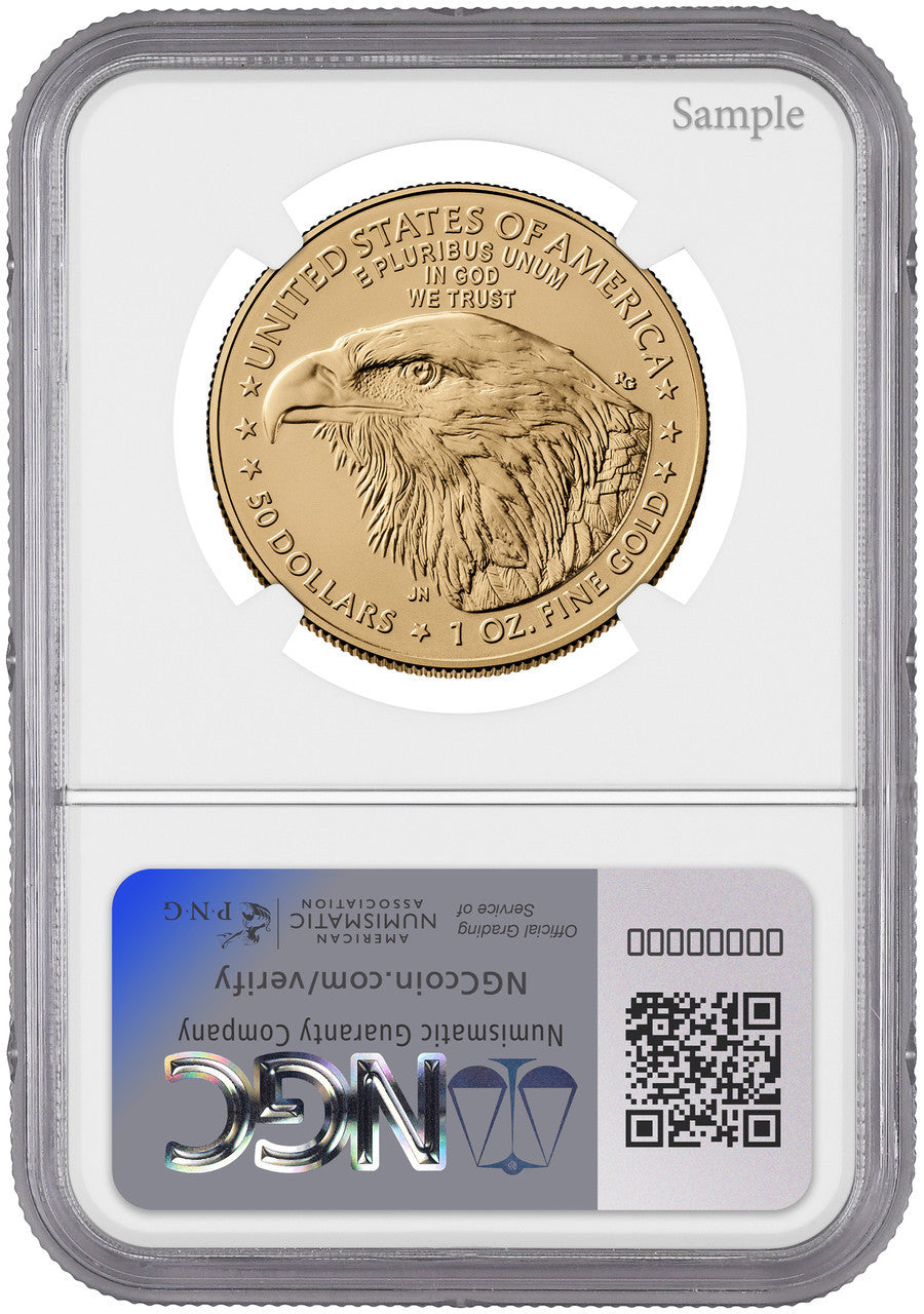 2025 W $50 Burnished Gold Eagle FDI NGC MS70 l LCR Coin
