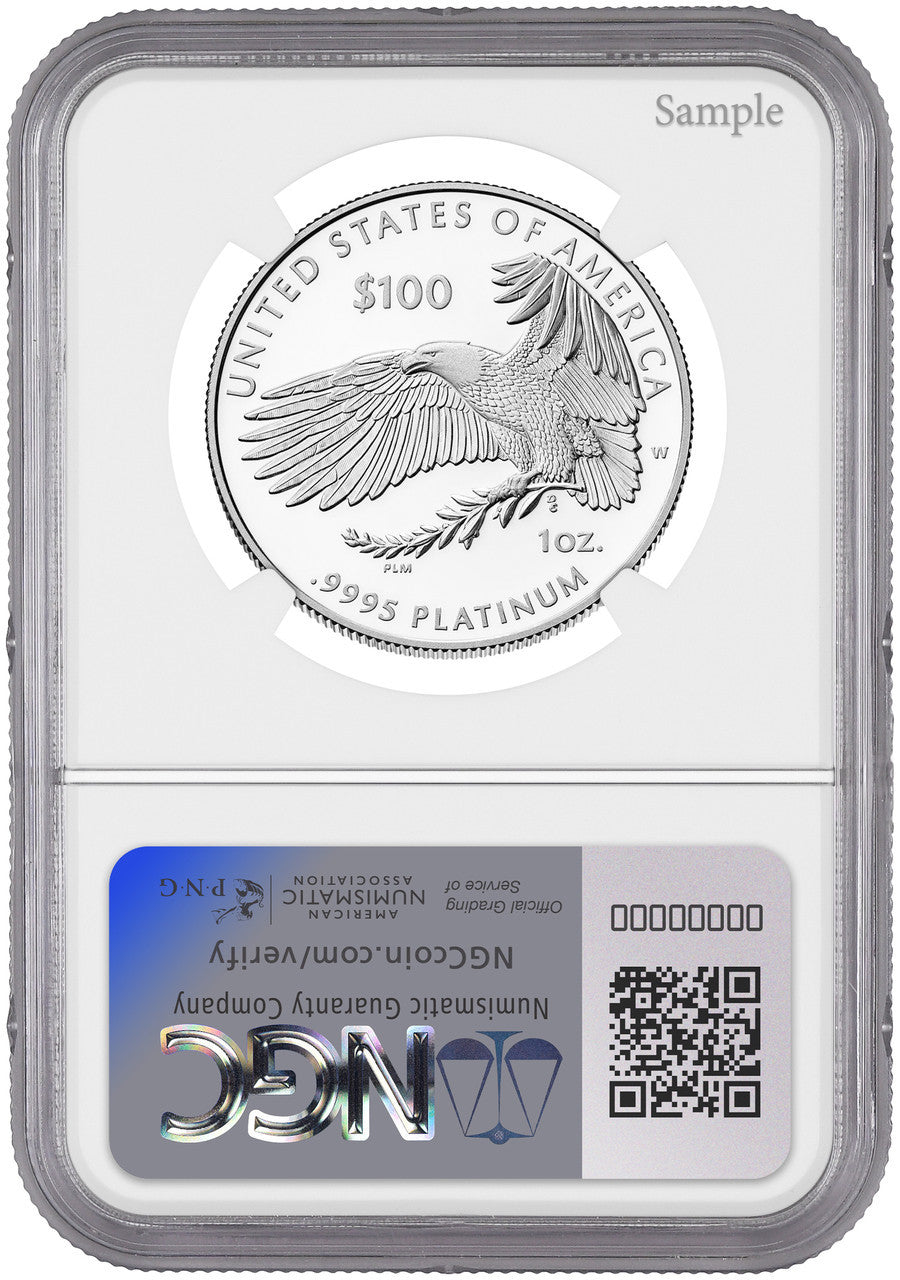 2025-W $100 Platinum Eagle Right To Petition FDI NGC PF70 Harrigal