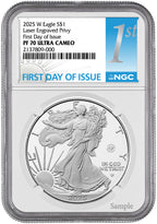 2025-W Silver Eagle Laser Engraved Privy FDI NGC PF70