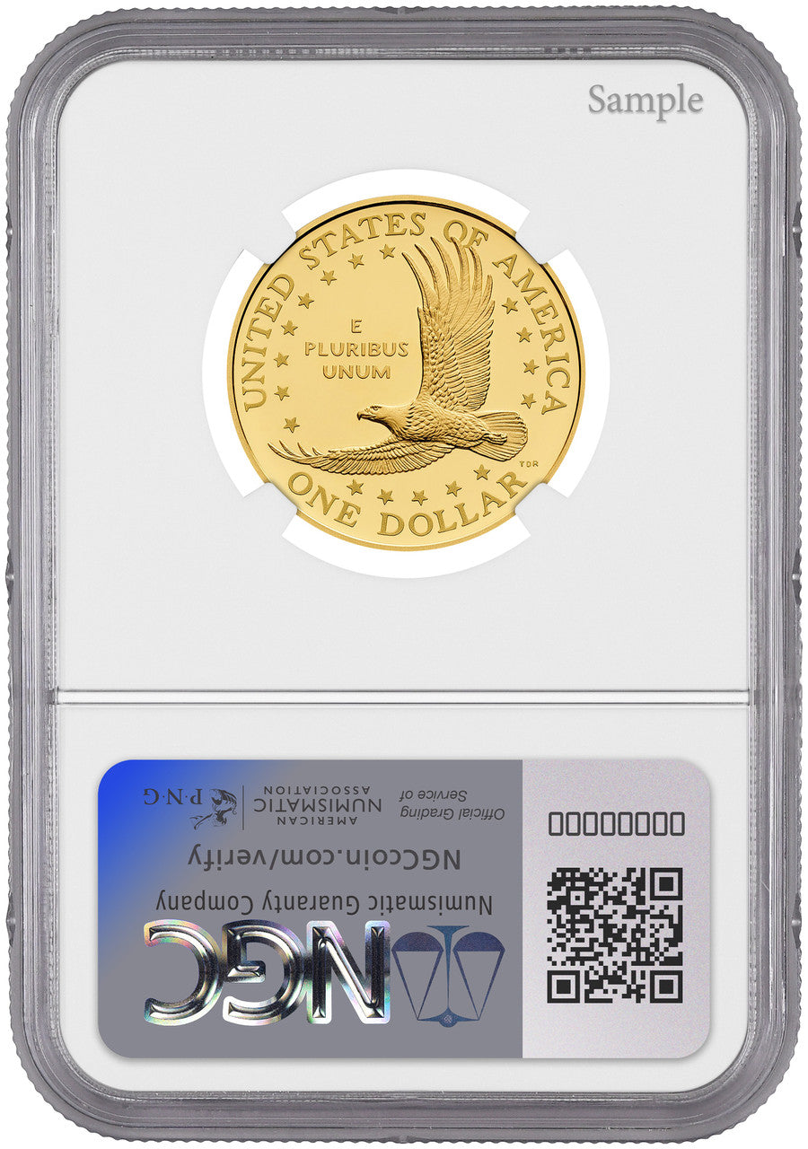 2025-W Sacagawea 25th Anniversary Gold Dollar 24K FDI NGC PF70 Harrigal