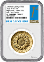 2025-W American Liberty Series Gold High Relief FDI NGC PF70