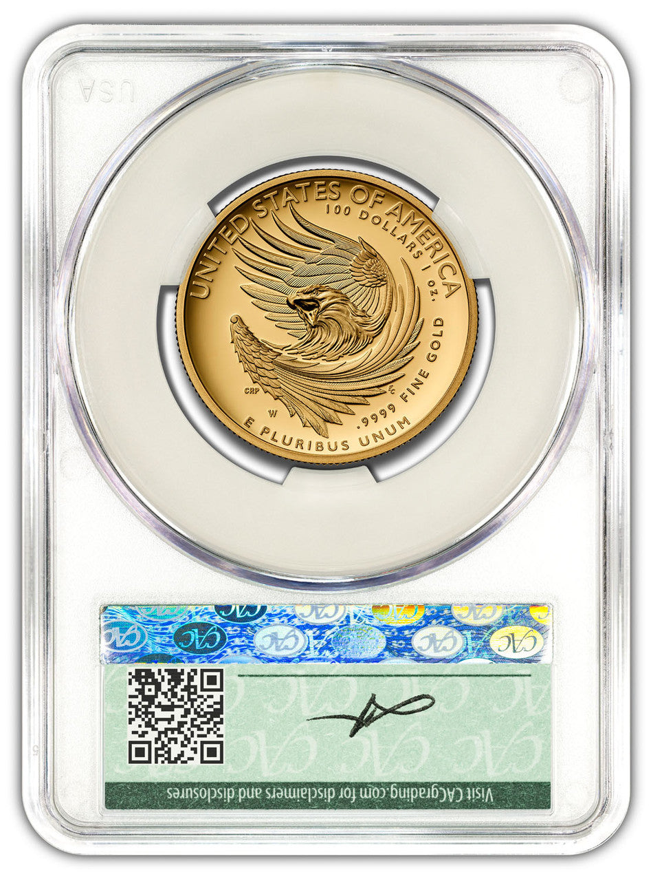2025-W American Liberty Series Gold High Relief AD CACG PF70 Founders