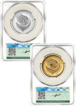 2025-W & 2025-P American Liberty Series Two-Coin Set AD CACG PF70 Founders
