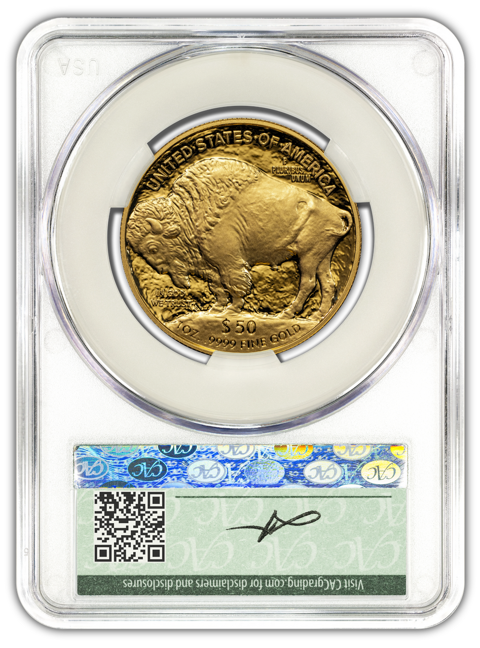 2025-W $50 Proof Gold Buffalo AD CAC PR70 Founders Label