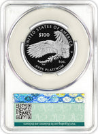 2025-W $100 Platinum Eagle Right To Petition FDD CACG PR70