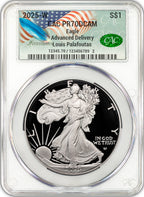 2025-W Silver Eagle Advanced Delivery Founders CAC PR70DCAM