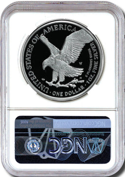 2025 W Silver Eagle Advanced Release NGC PF70 Gaudioso Signed