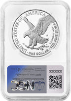 2025-W Silver Eagle FDI NGC PF70 Ultra Cameo Trump Label