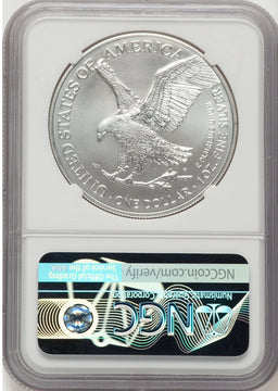 2025(P) Silver Eagle First Day of Issue Eagle Privy NGC MS70